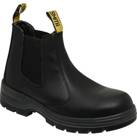 Blacksmith Chippie Steel Cap Work Boots - Black/Brown