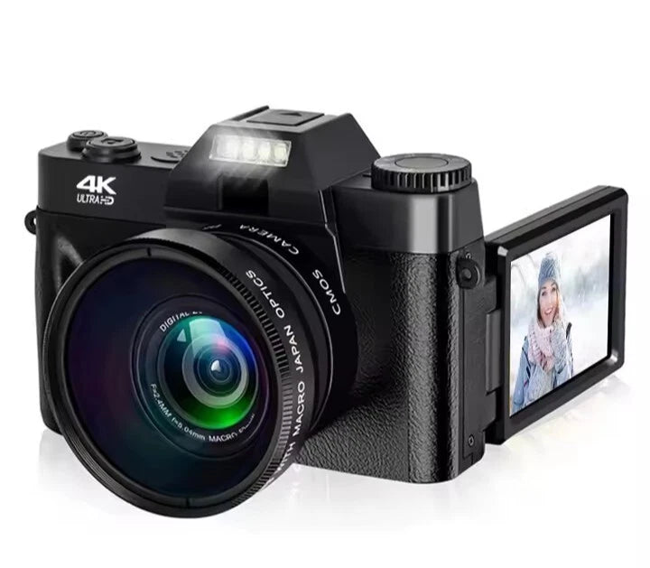 4K 48MP Camera for Vlogging HD, Night Shot, Travel and YouTube Ready