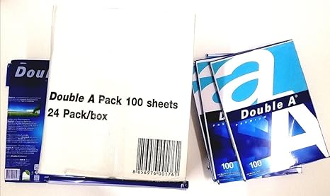 A4 Size Premium Printer Paper - Great for Printing Professional Documents - 21 lb - 8.3" x 11.7" (100 Sheets, White)
