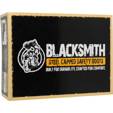 Blacksmith Chippie Steel Cap Work Boots - Black/Brown