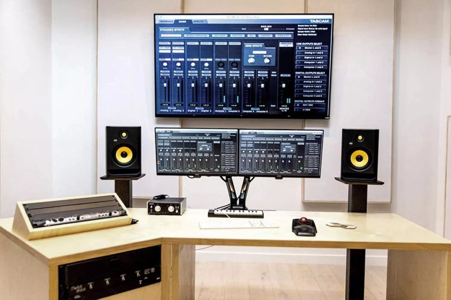 KRK ROKIT 7 G4 7" Nearfield Studio Monitor W/ Kevlar Drivers Black LCD SPEAKER (1 pair)