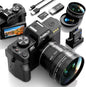 Camera - 4K Digital Cameras 48MP 60FPS Video Camera WiFi & App Control for Photography