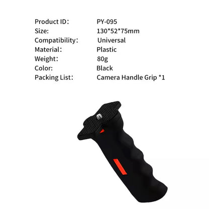 Universal DSLR Camera Camcorder Hand Grip Stabilizer Portable Handheld Selfie Stick for YouTube Tiktok Vlogging
