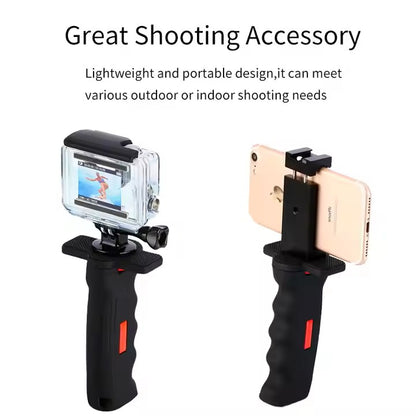 Universal DSLR Camera Camcorder Hand Grip Stabilizer Portable Handheld Selfie Stick for YouTube Tiktok Vlogging