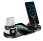 Wireless Charger - Wireless Charger For IPhone Fast Charger For Phone Fast Charging Pad For Phone Watch 6 In 1 Charging Dock Station